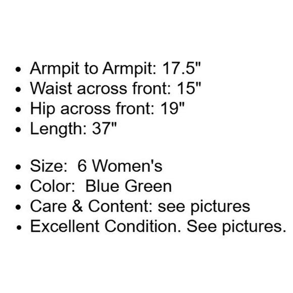 Sigrid Olsen Dress Womens 6 Silk Blue Green Floral Lined Side Zip Sleeveless - Picture 4 of 13